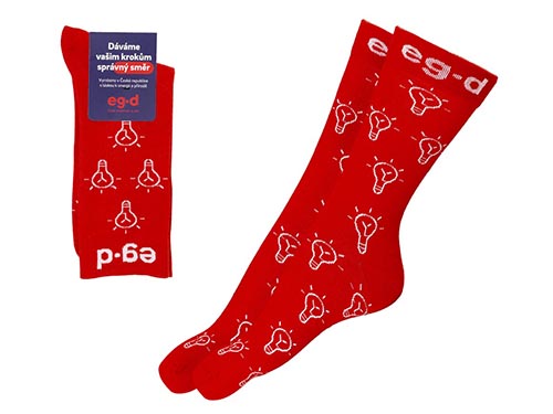 Ponožky červené E.GD v.39-42