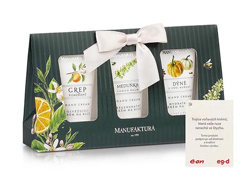 Trio krémů na ruce