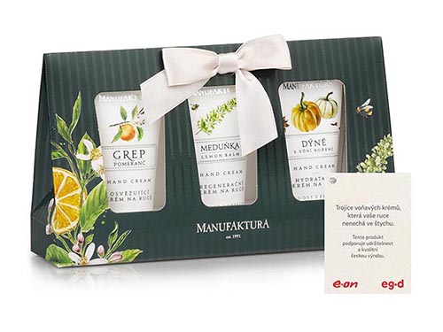 Trio krémů na ruce